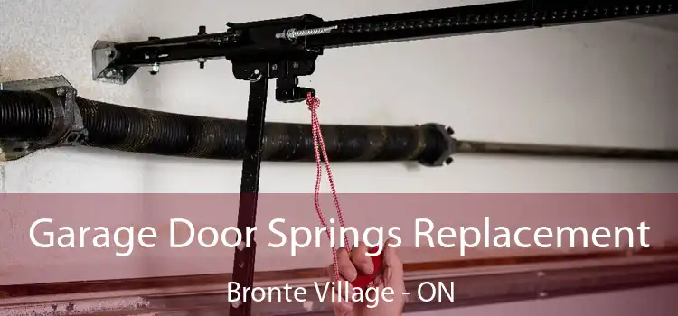Garage Door Springs Replacement Bronte Village - ON