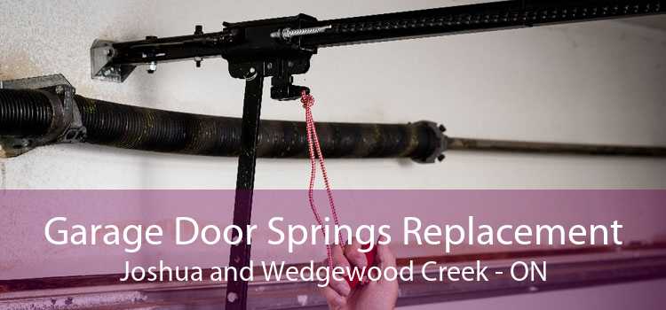 Garage Door Springs Replacement Joshua and Wedgewood Creek - ON